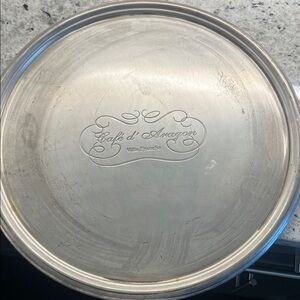 Brushed Metal Serving Tray - Silver